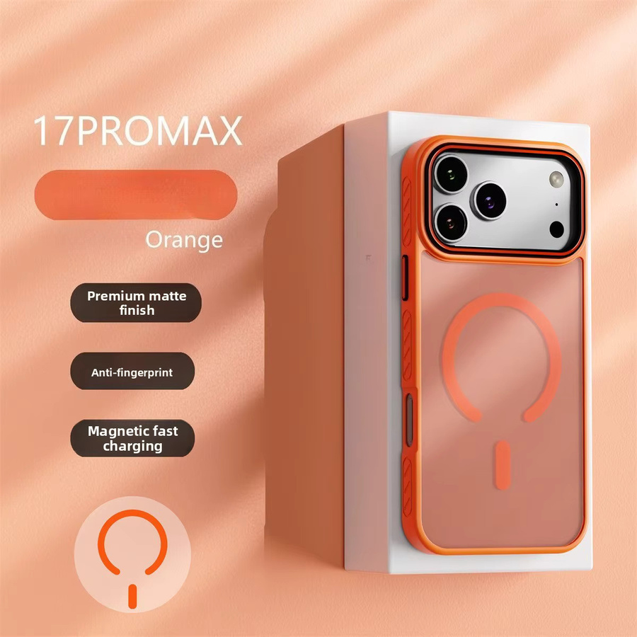 szHAIyu Magnetische Schutzhülle für Apple iPhone 17 16 15 14 13 Pro Max Plus 17Air mit MagSafe Unterstützung, Matt und Transparent - Bild 1