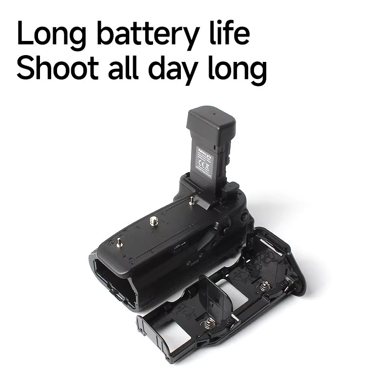 Canon BG-R20 Batteriegriff in Schwarz für EOS R5II, R6II, R5 und R6 zur Verdoppelung der Akkulaufzeit - Bild 3