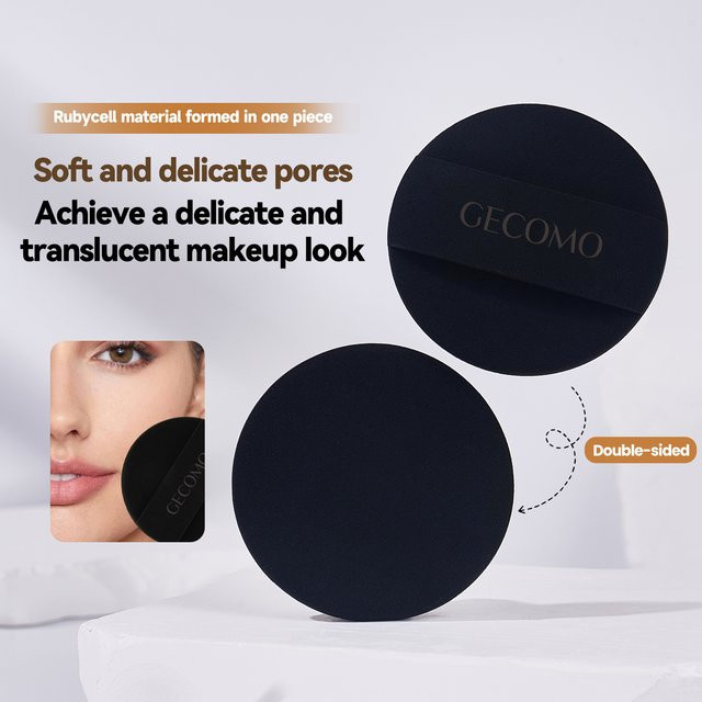 GECOMO Make-up-Schwammkissen, Schwarzer Gelee-Puderquaste - Bild 1
