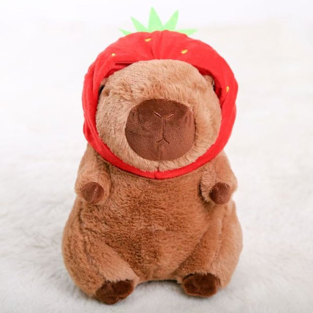 Binchi Fitness Capybara-Plüschtier-Set, Mama mit 4 kleinen Capybaras, ab 14 Jahren - Bild 1