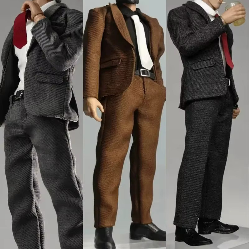 JIAOU DOLL Business-Anzug, Zubehör, Maßstab 1:12, mit Hemd und Krawatte, Freizeithosen-Set - Bild 1
