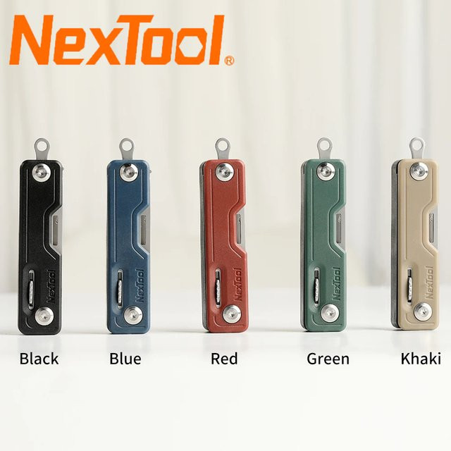 Nextool 10 in 1 Multifunktionswerkzeug in Beige mit Messer, Schere und Schraubendreher für Camping und Outdoor - Bild 1