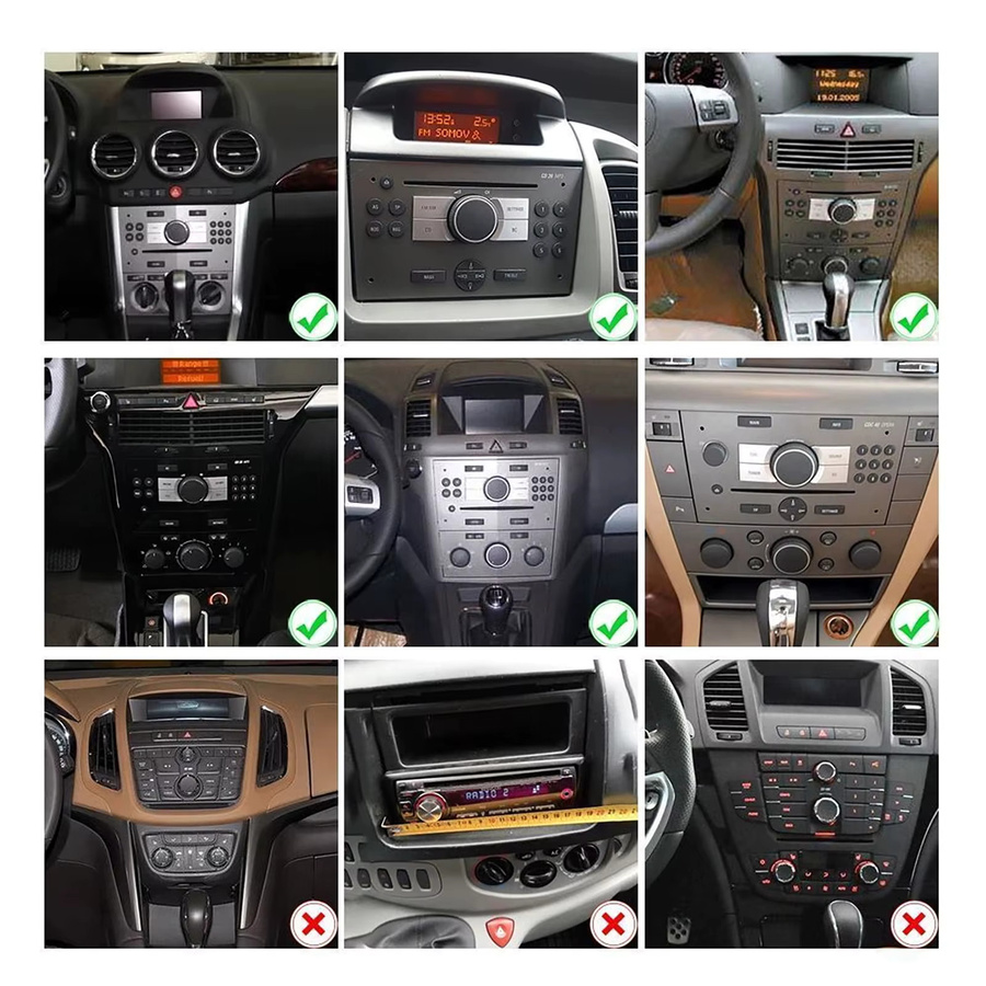 ESSGOO Android 15 Autoradio mit 7 Zoll IPS Touchscreen, 64 GB, Wireless Carplay, Android Auto, GPS, WiFi und Bluetooth für Opel Corsa C/D, Zafira B und Astra G/H, Farbe: Schwarz - Bild 3