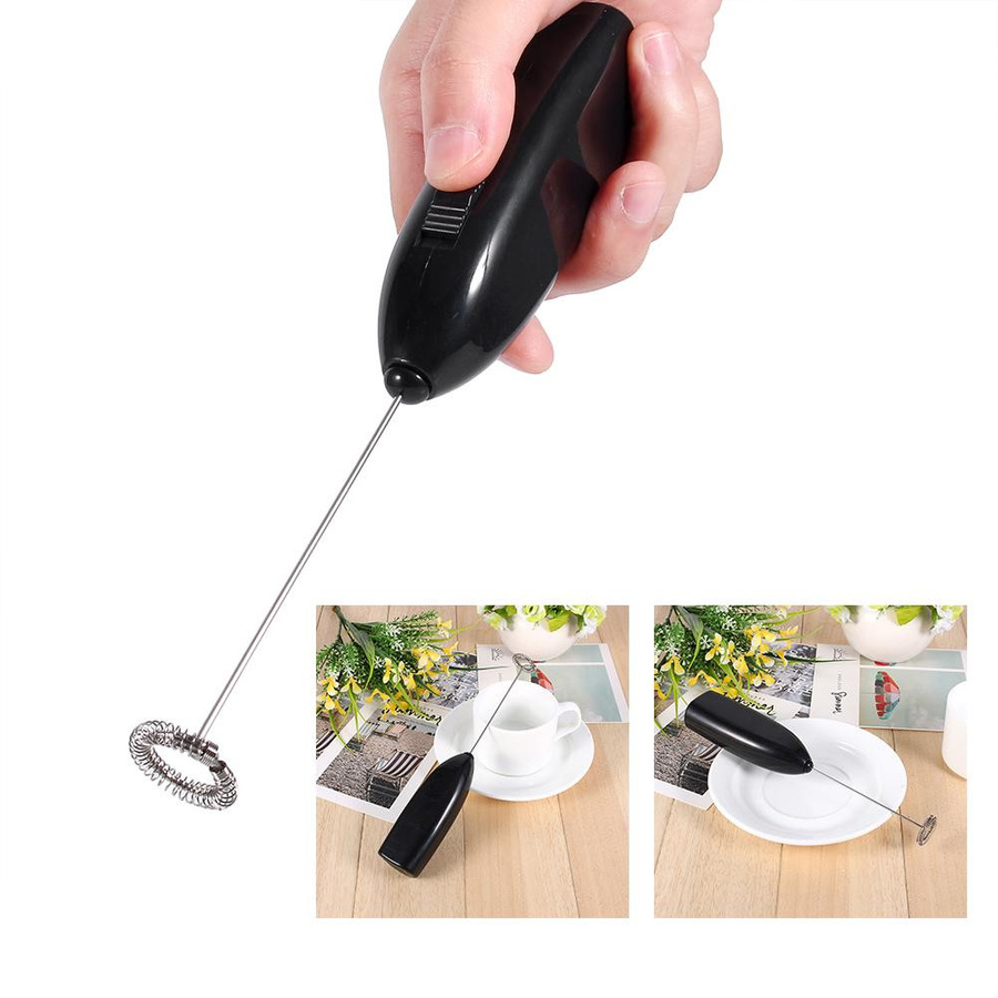 TOMTOP JMS Elektrischer Milchaufschäumer und Mini-Mixer in Schwarz - Bild 2