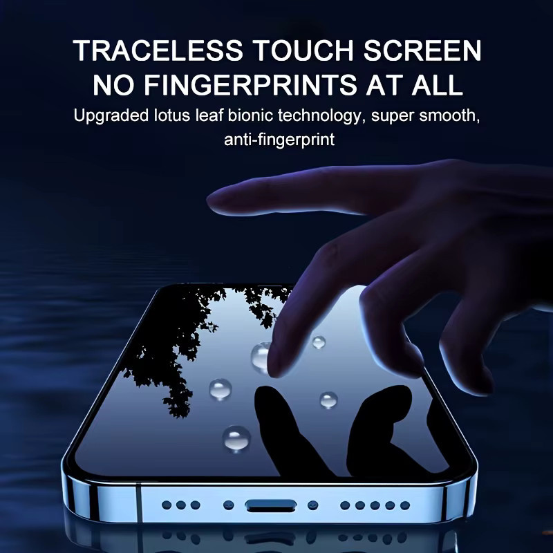 5 Stück Apple iPhone Privatsphäre Anti-Spy Displayschutzfolie aus gehärtetem Glas, kratzfest, transparent - Bild 2