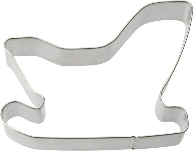 Zenker Ausstecher Schlitten aus Metall, Silber, Breite: 8,1 cm, Tiefe: 5,8 cm - Bild 1