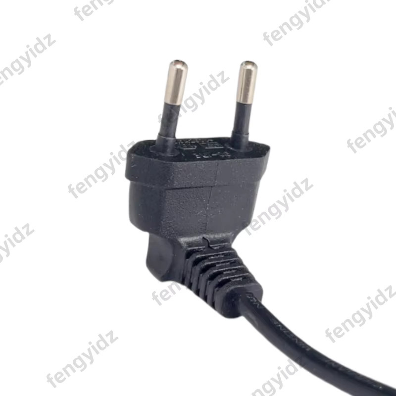Fengyidz 90 Grad Stecker auf Buchse Power Verlängerungskabel für PC und PDU, EU 2-Polig abgewinkelt, in Schwarz oder Weiß - Bild 3