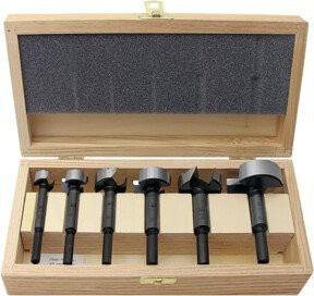 Fisch-Tools Forstnerbohrer Ersatzset Type 0317, 6-teilig, Farbe Silber, Durchmesser: 20 mm, 25 mm, 30 mm, 35 mm, 40 mm, 50 mm - Bild 1