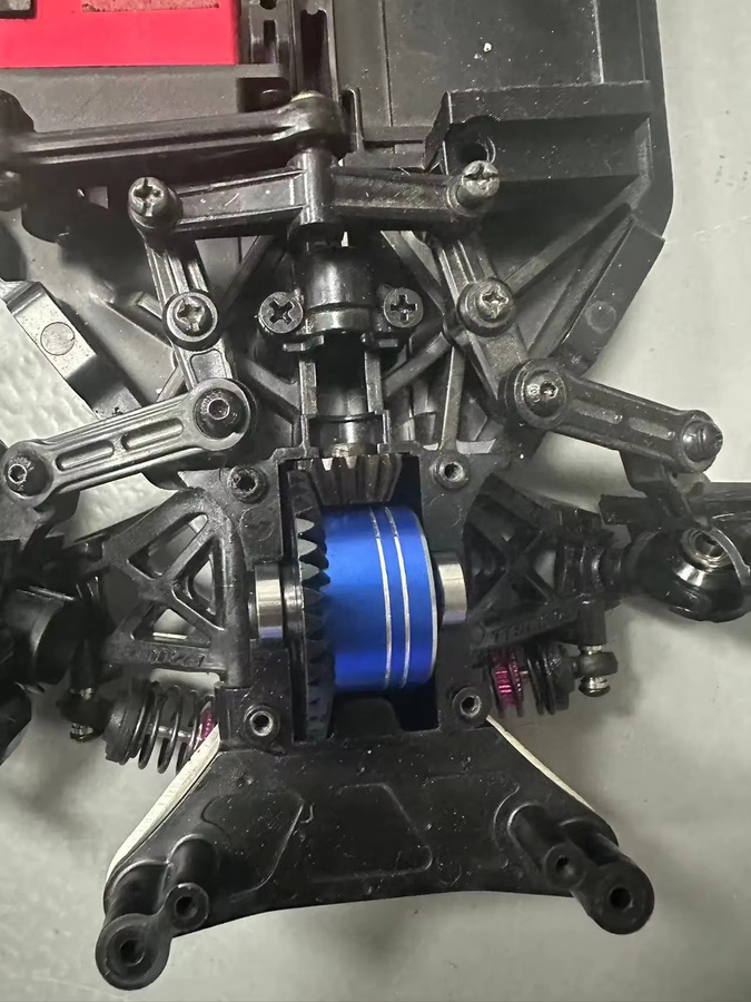 Tamiya Metall-Differenzialgehäuse und Stahl-Differenzialgetriebesatz, Zubehör - Bild 2