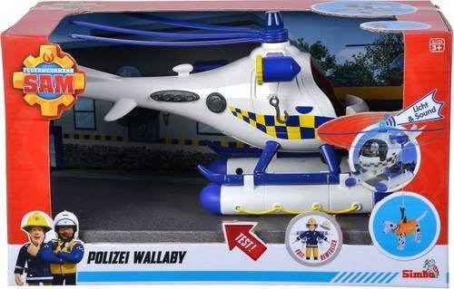 Simba Feuerwehrmann Sam Wasserhubschrauber Polizei Wallaby - Bild 1
