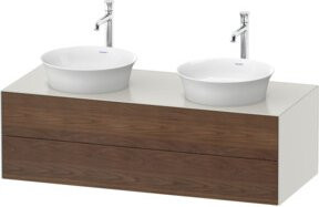 Duravit Waschtischunterschrank White Tulip in White matt, B/T/H: 130 x 55 x 40,8 cm - Bild 1