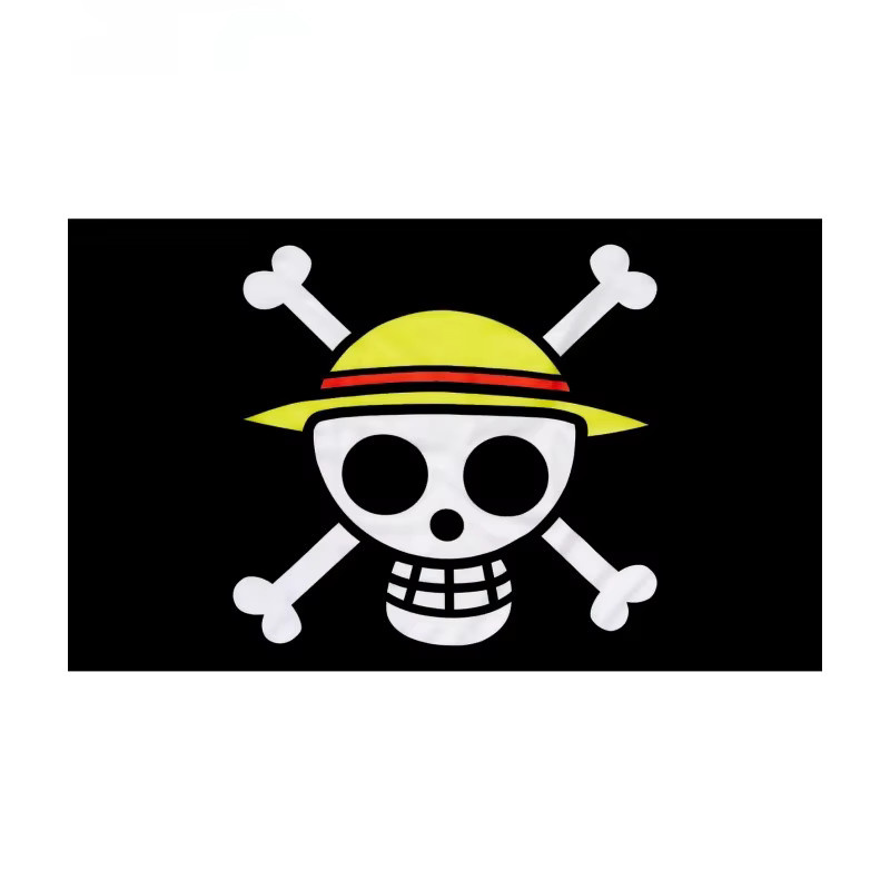 ONE PIECE Brook Piratenflagge als dekorative Cartoon-Flagge für Partys und Feierlichkeiten - Bild 3