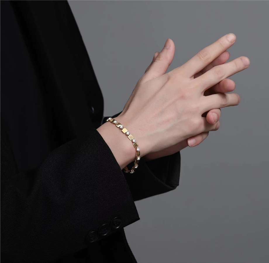 LUXUKISSKIDS Armband, Edelstahl, Gold, Zirkonia, Damen - Bild 4