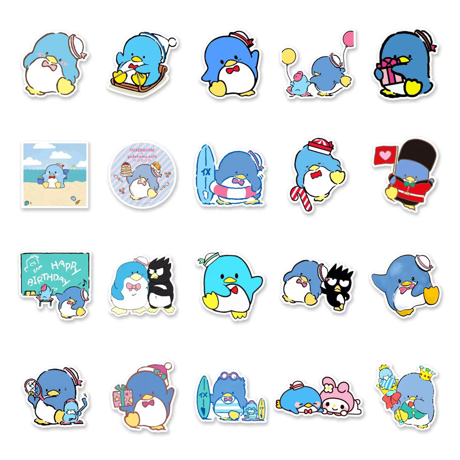 Sanrio Tuxedo Sam Cartoon-Aufkleber, Sticker-Set, 10 Stück - Bild 3