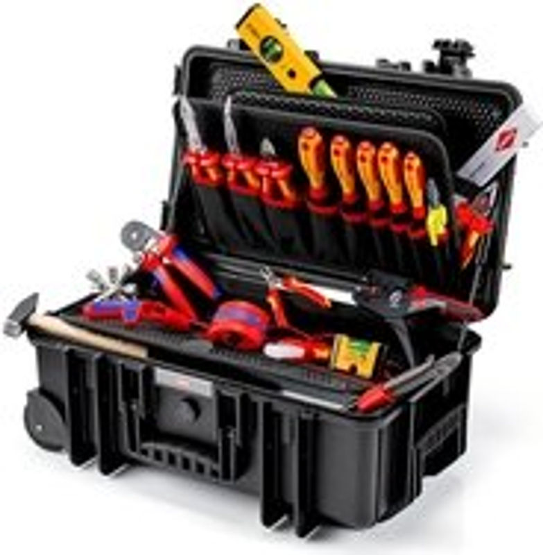 Knipex Robust26 Move Elektro Werkzeugkoffer 22-teiliges Werkzeug-Set B/T/H: 550 x 350 x 225 mm - Bild 2