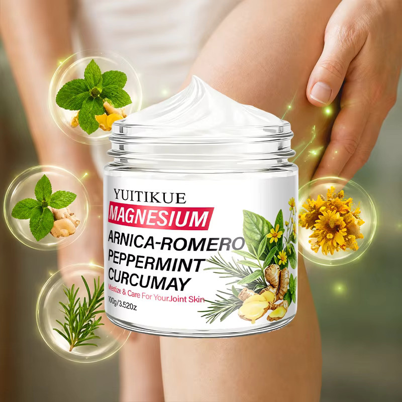 YUITIKUE Magnesium-Arnika-Hautcreme, Lotion, 100g, Kurkuma, Rosmarin, Pfefferminz - Bild 2