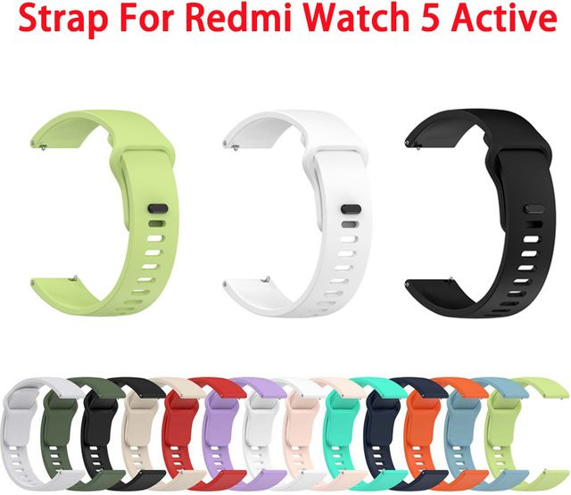Xiaomi Uhrenarmband, Silikon, Schwarz, Redmi Watch 5 Active - Bild 1