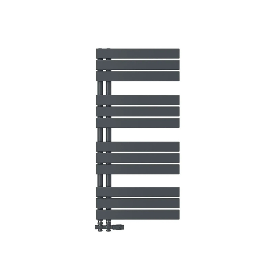 Emke Badheizkörper Handtuchwärmer in Anthrazit mit 555W, B: 100 cm, H: 50 cm - Bild 2