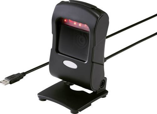 Renkforce 2D Barcode-Scanner Schwarz, Kabelgebundener Desktop-Scanner mit USB-A Anschluss - Bild 1