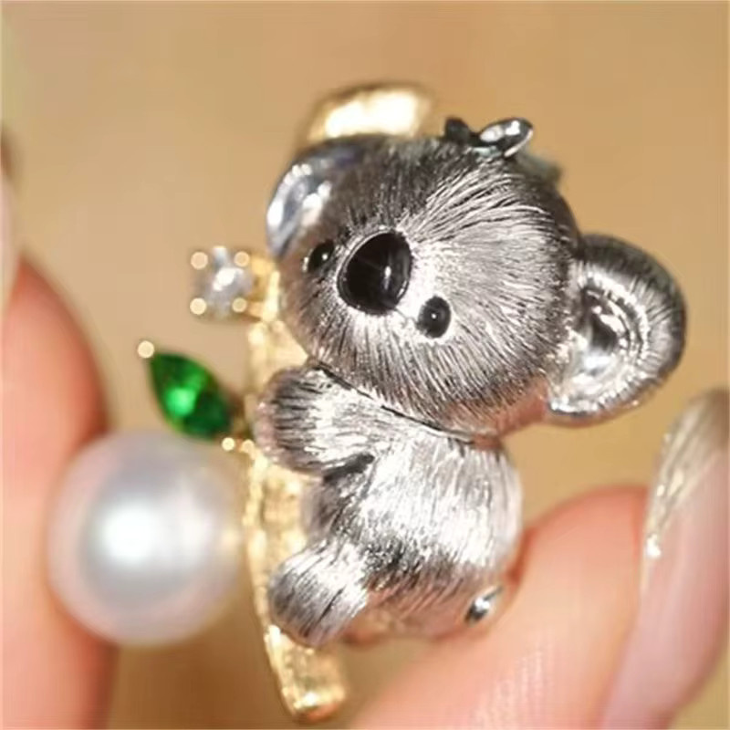 Anhänger Crit Koala, Silber, Ohne Stein - Bild 2