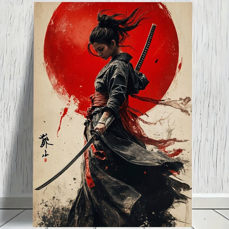 KAYOU Samurai-Frau mit Katana, Puzzle, 500 Teile, bunt