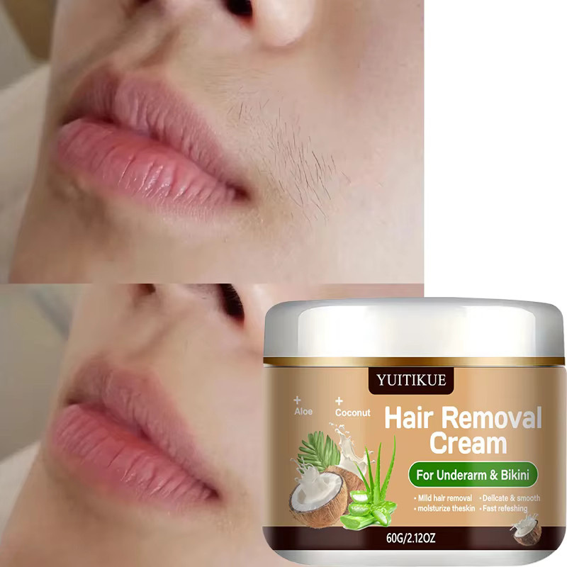YUITIKUE Haarentfernungscreme mit Aloe Vera, 60g, Unisex - Bild 2