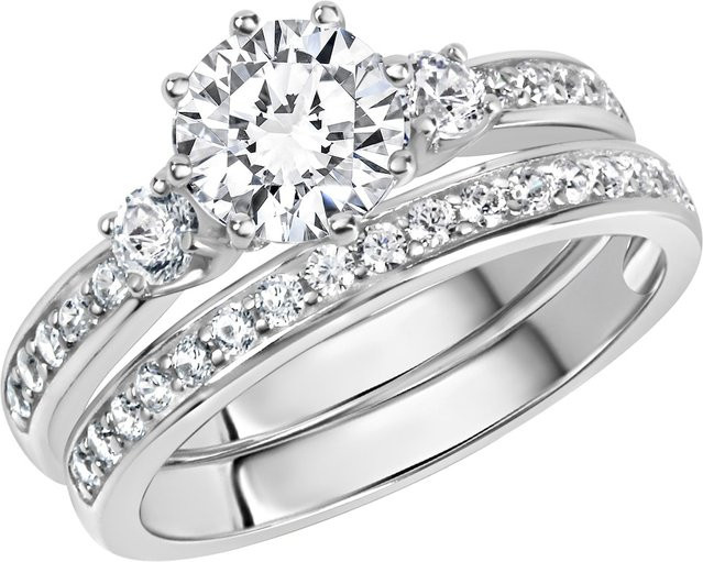 Zeeme Ring 925 Silber, Zirkonia, Damen - Bild 1
