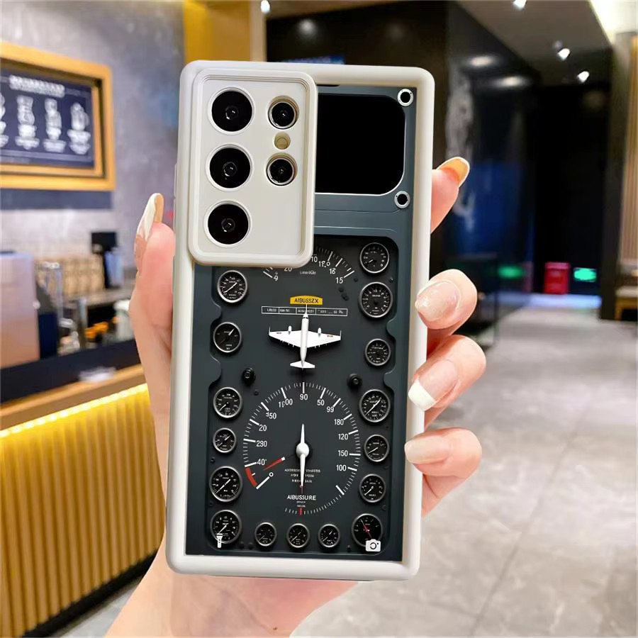 Handyhülle mit Flugzeuginstrumenten Design für Samsung Galaxy S20 FE bis S25 Ultra in Multicolour - Bild 1