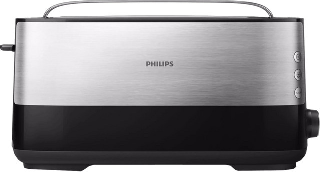 Philips Viva Collection Toaster HD2692/90 in Silber aus Edelstahl mit Warmhaltefunktion und spülmaschinenfesten Teilen - Bild 1