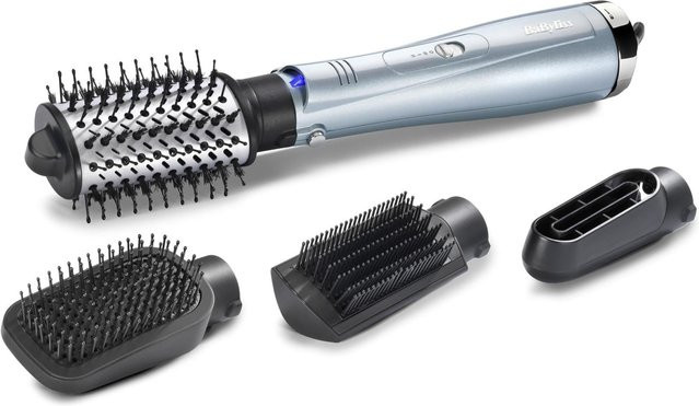BaByliss Hydro Fusion Smooth & Shape Warmluftbürste AS774E in Silber und Grau - Bild 2