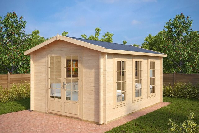 Gartenhaus Eva B aus Holz mit Satteldach B/T: 400 x 300 cm - Bild 1
