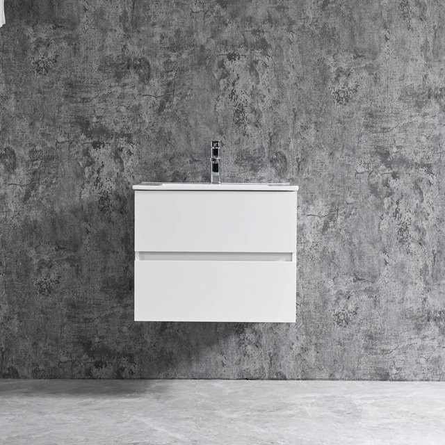 Sanotechnik Einzelwaschtisch Corbo in Weiß mit Softclose, Breite: 60 cm - Bild 1