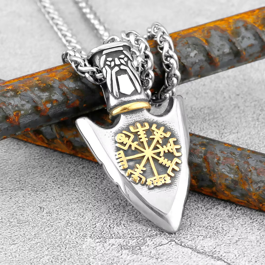 Halskette Nordic Compass Spear, Edelstahl, Herren - Bild 3