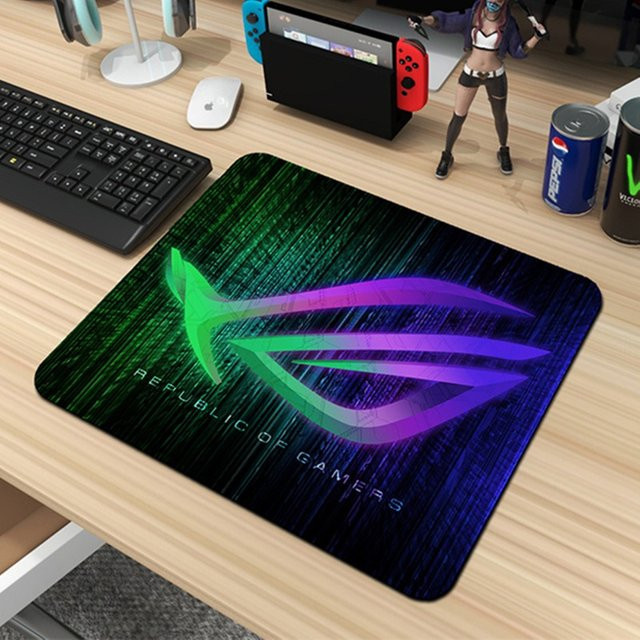 Asus ROG Gaming Mauspad in Blau, B: 45 cm, T: 40 cm, Dicke: 4 mm - Bild 1
