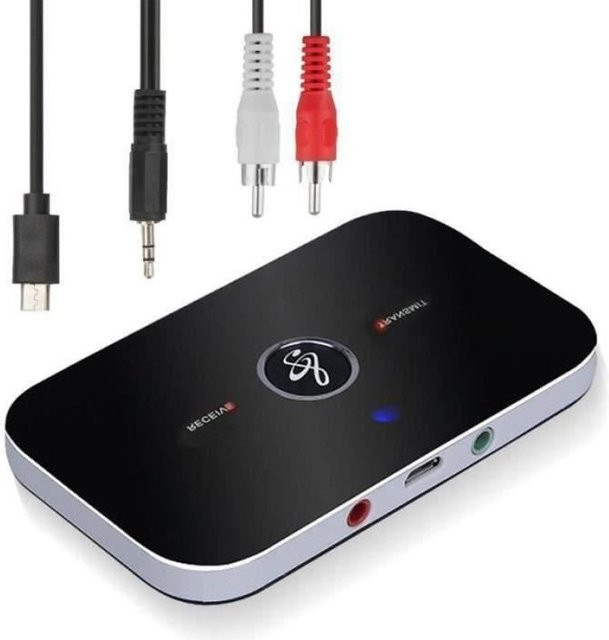 Musou 2-in-1 Bluetooth 4.0 Audio-Adapter Sender und Empfänger mit 3,5 mm Klinkenanschluss in Schwarz - Bild 1