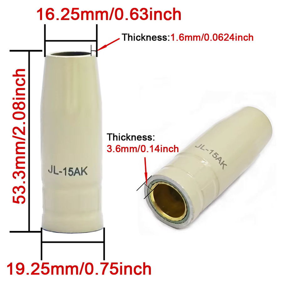 Jinhu Antihaft-Schutzhülle für Airless-Spritzmaschinen MB-15AK 14AK Beschichtungsdüse - Bild 2