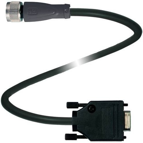 Pepperl+Fuchs Sensor-Aktor-Steckverbinder 70104913, konfektioniert, 8 Polzahl, schwarz, Länge: 0,5 m - Bild 1