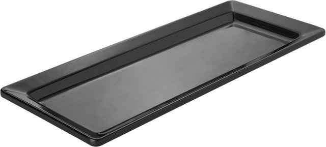 VEGA Buffetplatte aus Melamin GN 1,5/4 in Schwarz, B/T/H: 16,2 x 39,7 x 3 cm - Bild 1