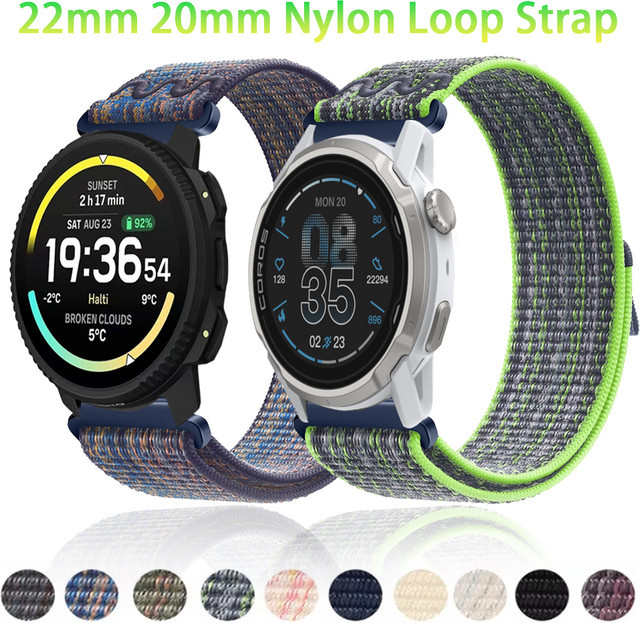 Uhrenarmband Nylon, 22/20 mm, Unisex, Bunt - Bild 1