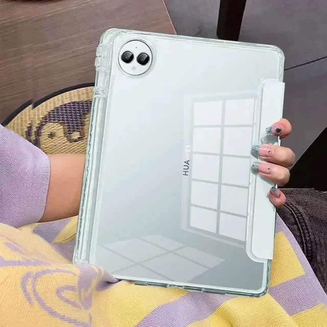 Lederhülle mit Stifthalter für Huawei Matepad Air 12 Pro, SE 11 und PaperMatte Pro 11 in Lila - Bild 1