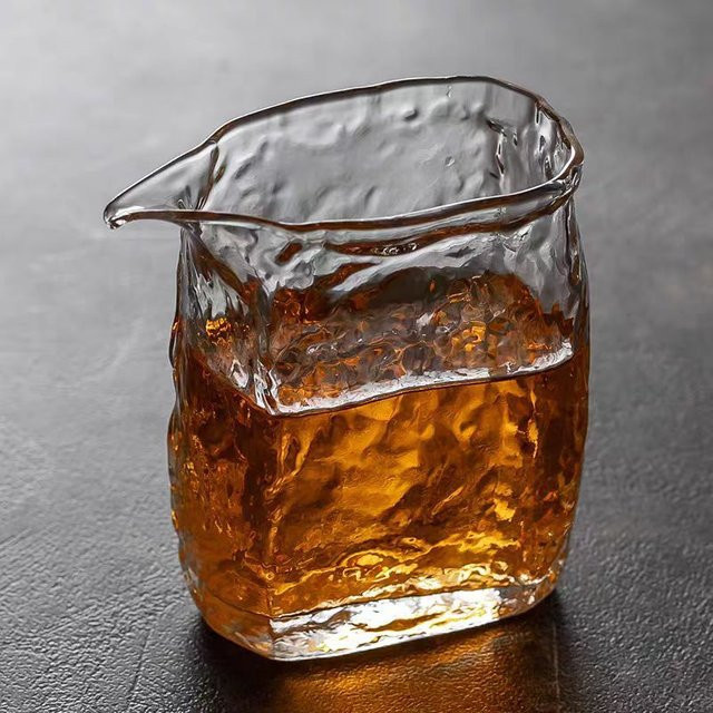 Hitzebeständiger Teeglas-Tumbler mit Hammermuster in Transparent für Gongfu-Tee - Bild 1