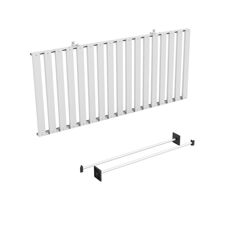 VITAVIA Aluminiumtisch in Silber, B/H/T: 120 x 80,9 x 56,1 cm - Bild 5
