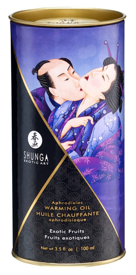 Shunga Massageöl mit Wärme-Effekt, 100 ml, Unisex - Bild 3