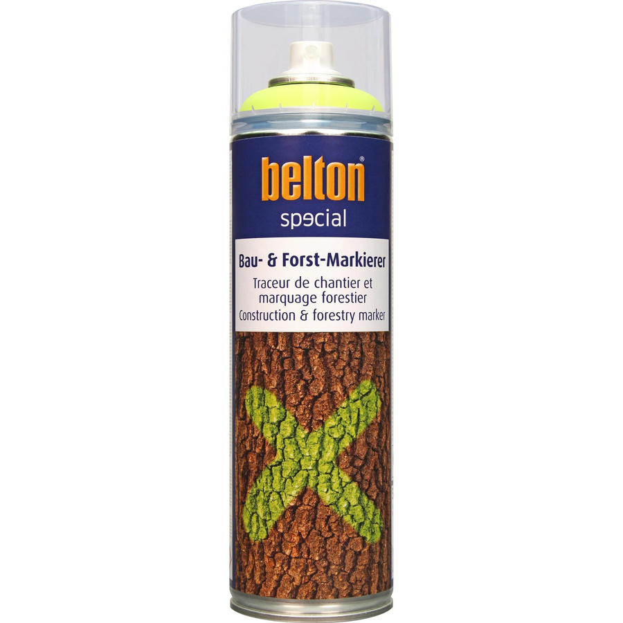 Belton Special Bau- und Forst-Markierer Spray Neongelb seidenmatt 500 ml - Bild 2