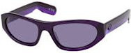 adidas Originals OR 0139 Sonnenbrille, Rechteckig, Vollrand, Kunststoff, Purple, Unisex - Bild 1