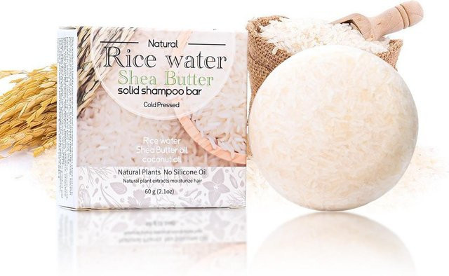 SZwatch Reis-Shampoo-Seife mit Hyaluronsäure, White - Bild 1