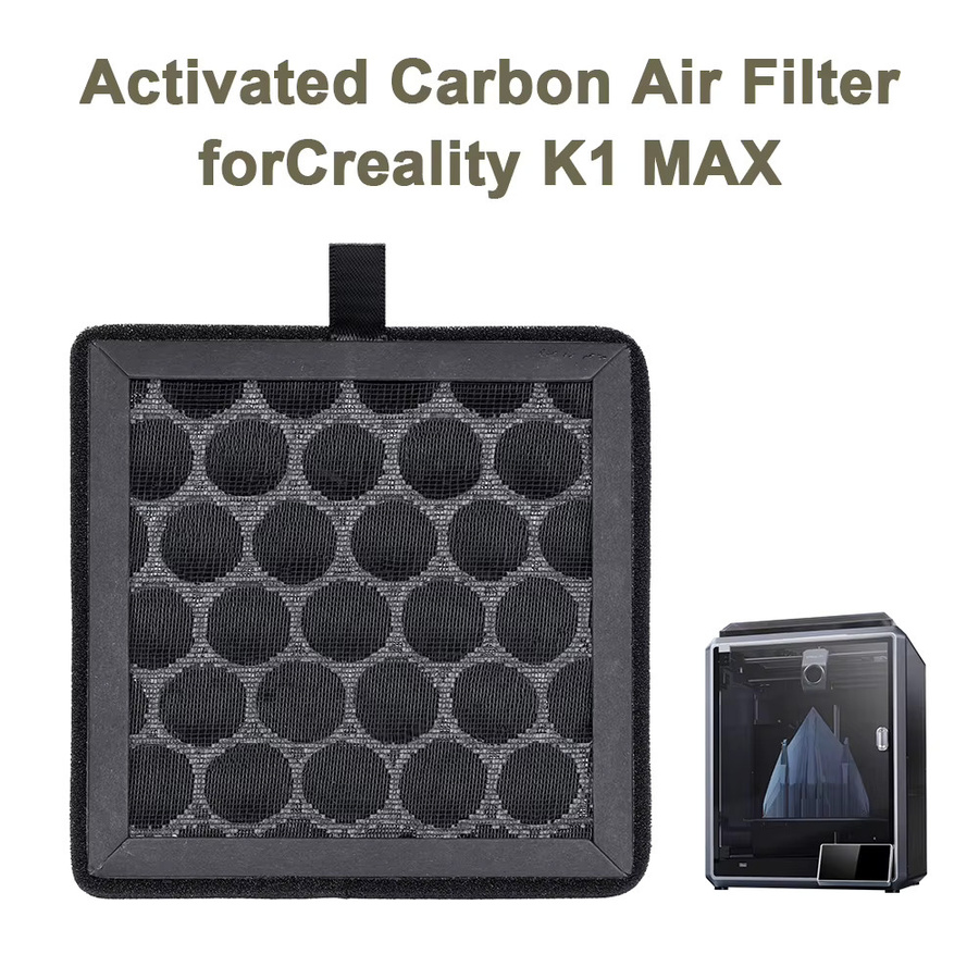 Creality Aktivkohle-Luftfilter aus Baumwolle für K1 Max 3D-Drucker in Schwarz - Bild 2