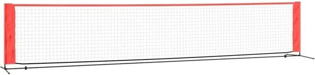 vidaXL Tennisnetz in Schwarz und Rot aus Polyester, B/H/T: 500 x 100 x 87 cm - Bild 1