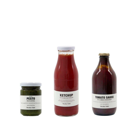 Nicolas Vahe Italian Lover Paket mit Pesto Genovese aus Basilikum und San Marzano Ketchup aus San Marzano-Tomaten, 510 g