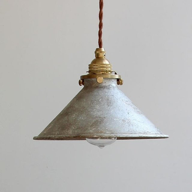 Wecus Retro Industrie Anhänger Lampe aus Metall im Loft-Stil für Küche und Restaurant, Farbe: Braun/Grau/Gold/Messing - Bild 1